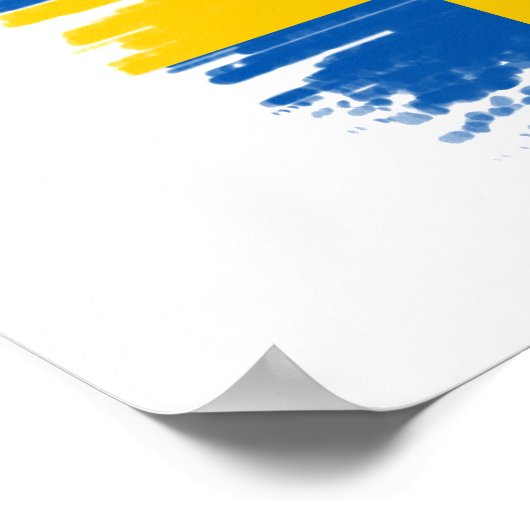 Poster Drapeau suédois (Coin)