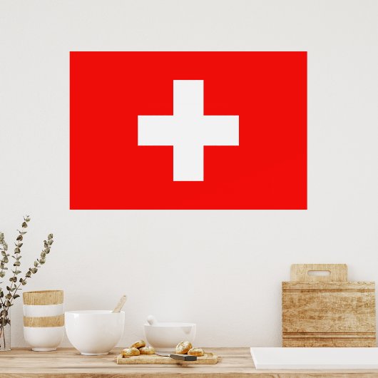 Poster Drapeau Suisse (Cuisine)