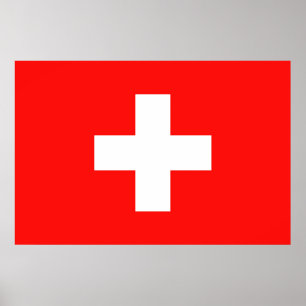 Poster Drapeau Suisse