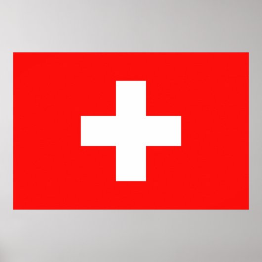 Poster Drapeau Suisse (Devant)