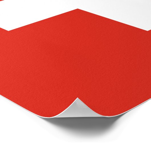 Poster Drapeau suisse (Coin)