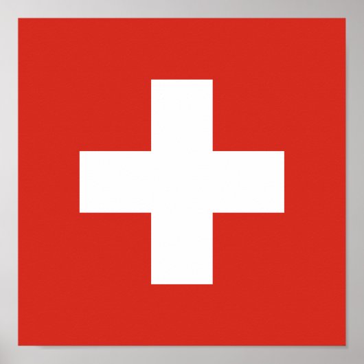 Poster Drapeau suisse (Devant)