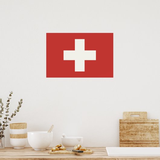 Poster Drapeau suisse (Cuisine)