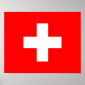 Poster Drapeau Suisse (Devant)
