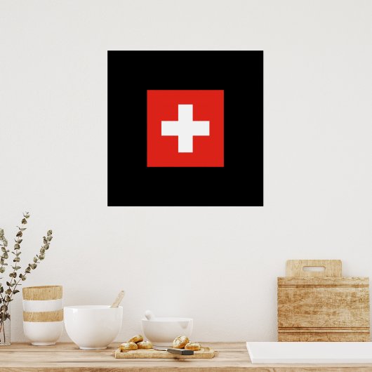 Poster Drapeau suisse - Drapeau suisse (Cuisine)