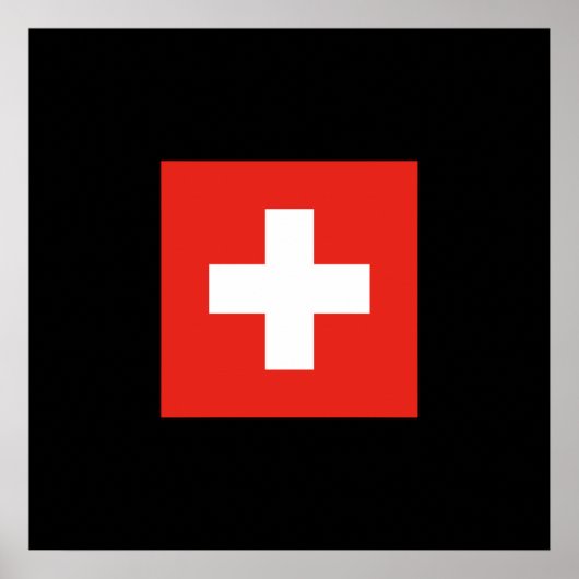 Poster Drapeau suisse - Drapeau suisse (Devant)