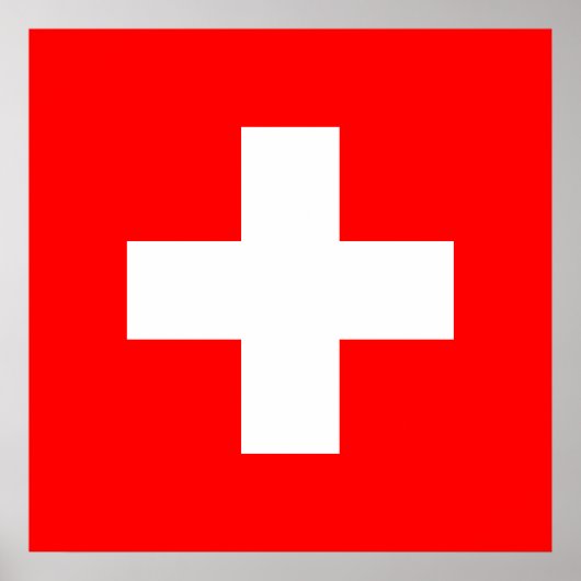 Poster Drapeau Suisse (Suisse) (Devant)