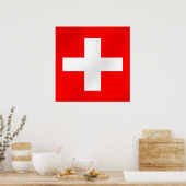 Poster Drapeau suisse Suisse Svizra cadeaux (Cuisine)