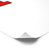 Poster Drapeau sur la carte de la Turquie (Coin)