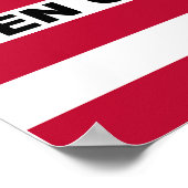 Poster Drapeau symbolique de l'atoll de Bikini Islanders  (Coin)