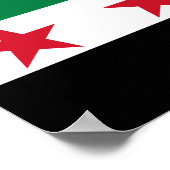 Poster Drapeau Syrie (Coin)