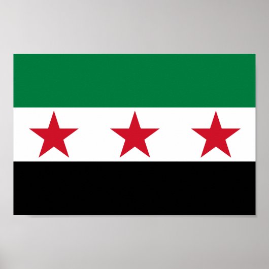 Poster Drapeau Syrie (Devant)
