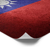 Poster Drapeau Taïwan (Coin)