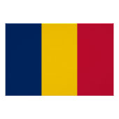 Poster Drapeau Tchad (Devant)