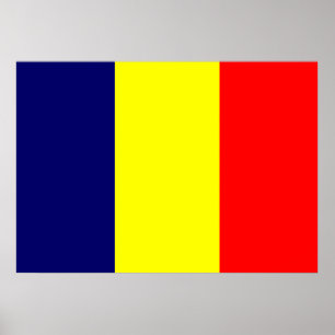 Poster Drapeau Tchad