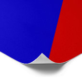 Poster Drapeau tchèque (Coin)