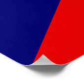 Poster Drapeau tchèque (Coin)