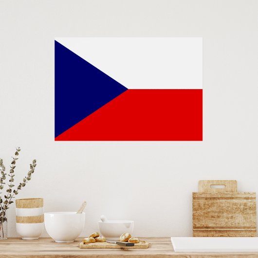 Poster Drapeau tchèque (Cuisine)