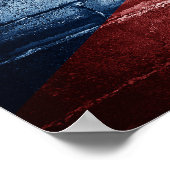 Poster Drapeau tchèque (Coin)