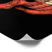 Poster Drapeau texan sur noir (Coin)