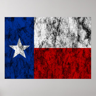 Poster drapeau texas