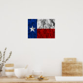 Poster drapeau texas (Cuisine)