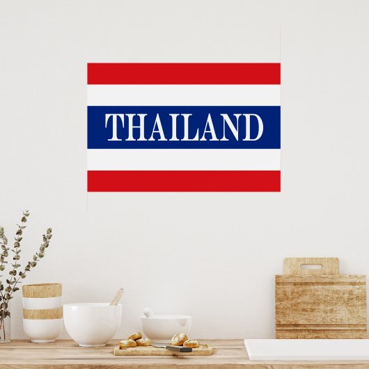 Poster Drapeau thaïlandais (Cuisine)