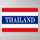 Poster Drapeau thaïlandais (Devant)
