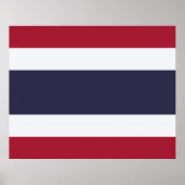 Poster Drapeau thaïlandais (Thaïlande) (Devant)