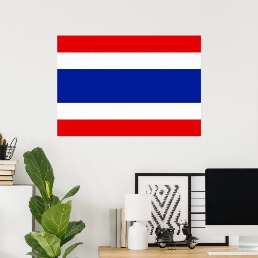Poster Drapeau Thaïlande (Bureau à domicile)