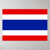 Poster Drapeau Thaïlande (Devant)