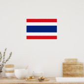 Poster Drapeau Thaïlande (Cuisine)