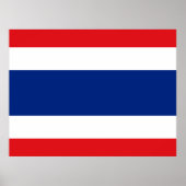 Poster Drapeau Thaïlande (Devant)