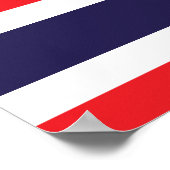 Poster Drapeau Thaïlande (Coin)