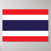 Poster Drapeau Thaïlande (Devant)
