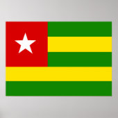 Poster Drapeau Togo (Devant)
