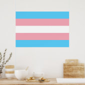 Poster Drapeau transgenre trans pride symbole LGBT homo g (Cuisine)