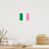 Poster drapeau tricolore de Terre-Neuve (Canada) (Cuisine)