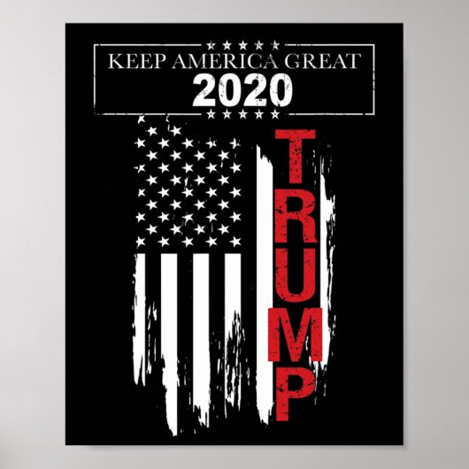 Poster Drapeau Trump (Devant)