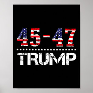 Poster Drapeau Trump 2024 (sur Byck) Take America Ck Trum