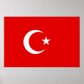 Poster Drapeau turc (Devant)