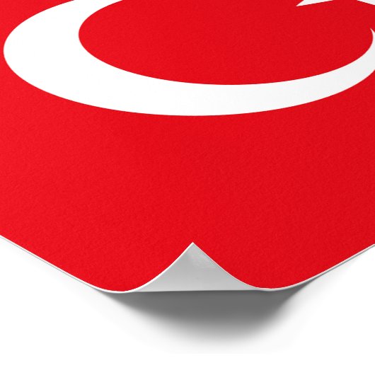 Poster Drapeau turc (Coin)