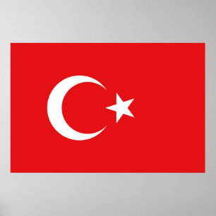 Poster Drapeau Turquie