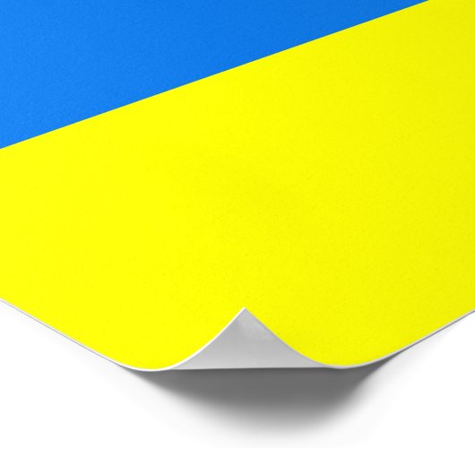 Poster Drapeau Ukraine (Coin)