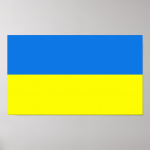 Poster Drapeau Ukraine