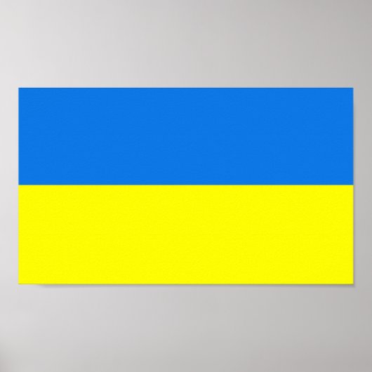 Poster Drapeau Ukraine (Devant)