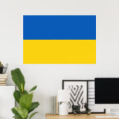 Poster Drapeau Ukraine (Bureau à domicile)