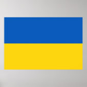 Poster Drapeau Ukraine (Devant)