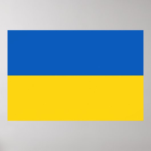 Poster Drapeau Ukraine (Devant)
