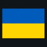 Poster Drapeau Ukraine<br><div class="desc">Le Ukrainiflag est horizontal. The used colors in the flag are blue, yellow The proportion of the Ukrainian flag is 2:3. Le Drapeau d'Ukraine a adopté en 1992. La première utilisation de la création de current flag, en 1848. The last change to the current ukrainian flag design, en 1918.</div>